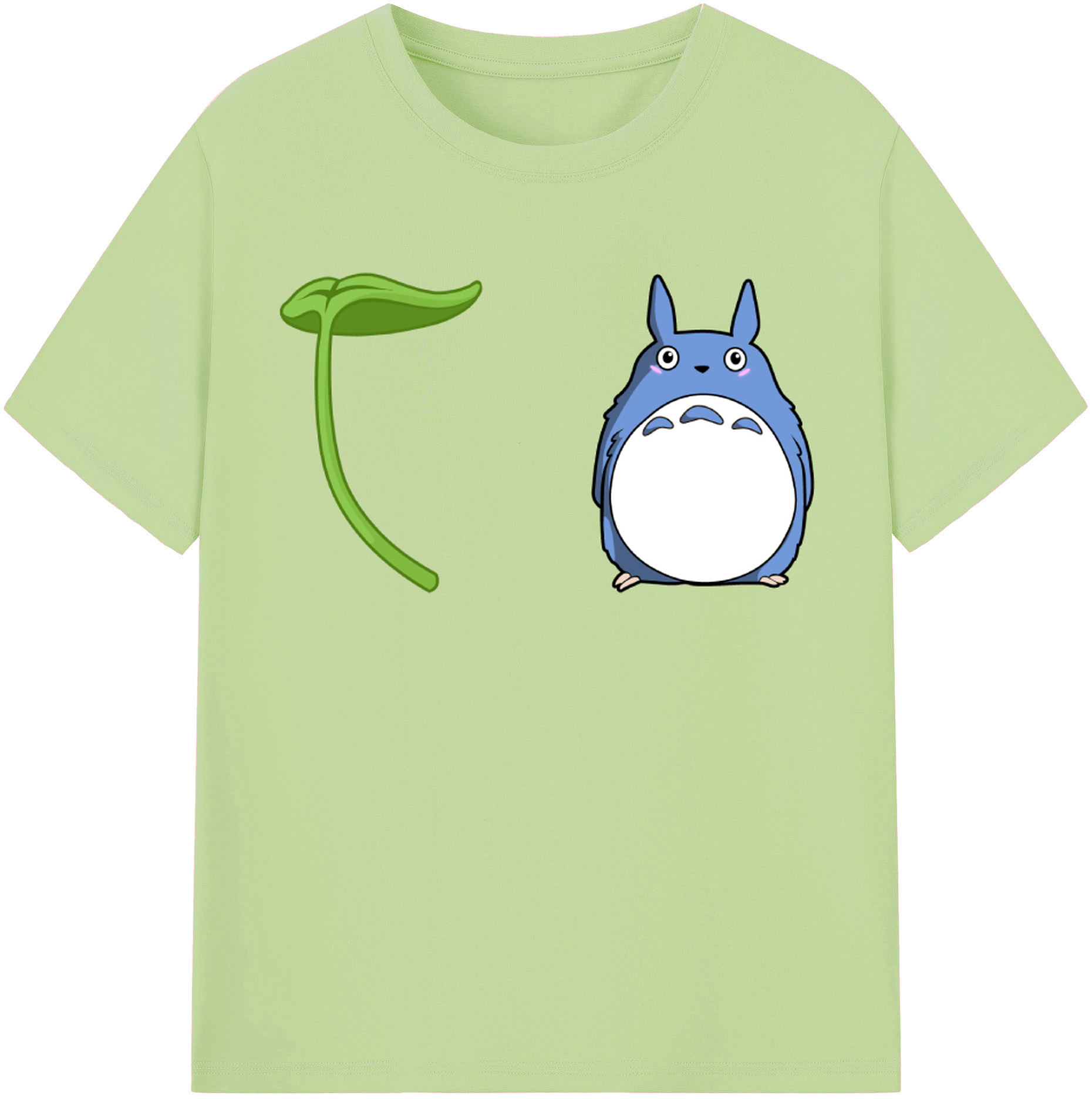 （画像用） となりのトトロ 草壁メイ 草壁サツキ My Neighbor Totoro Satsuki Kusakabe Mei Kusakabe 綿100％半袖Tシャツ（フロントプリント）